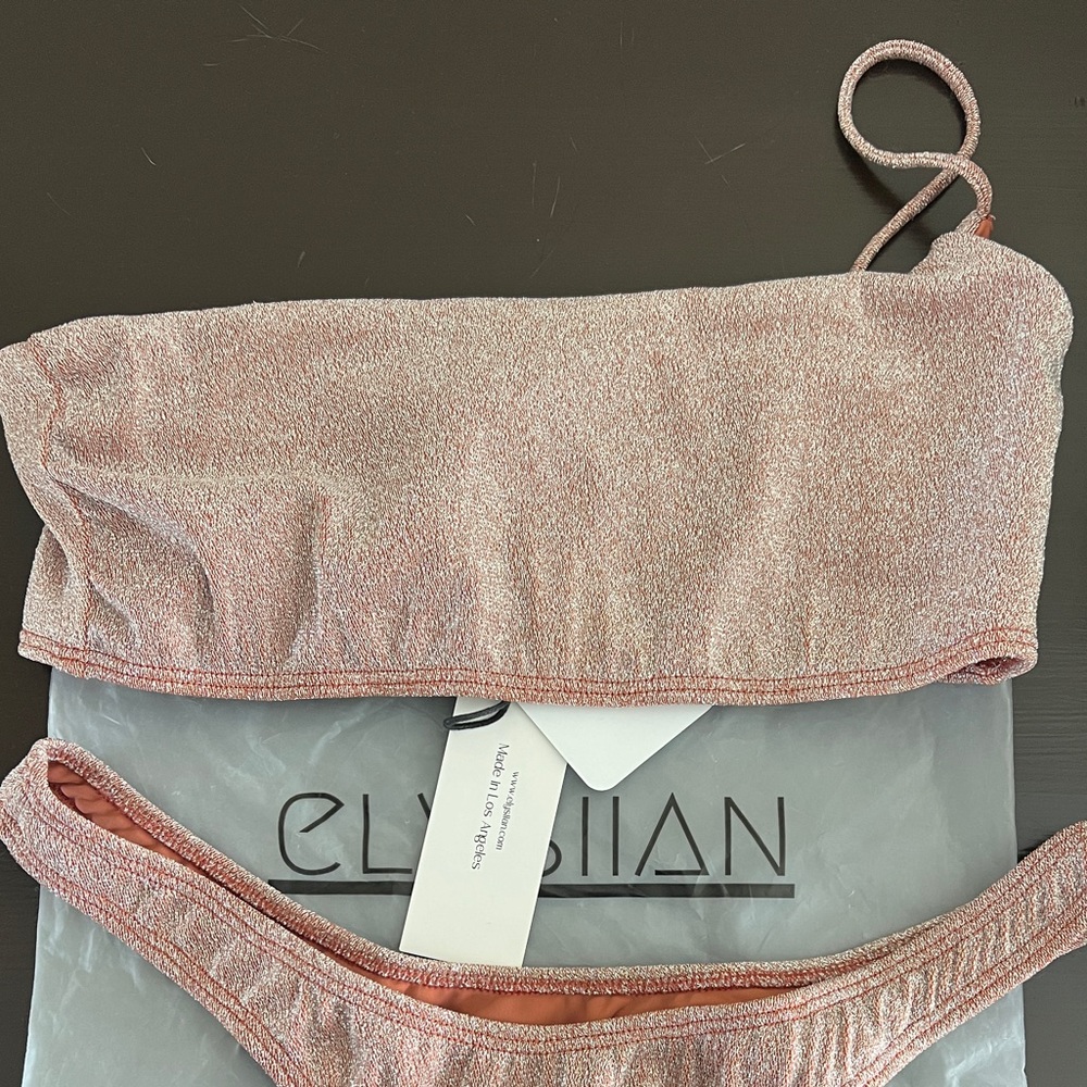 Elysiian Bronze Malibu Bikini Top - Large